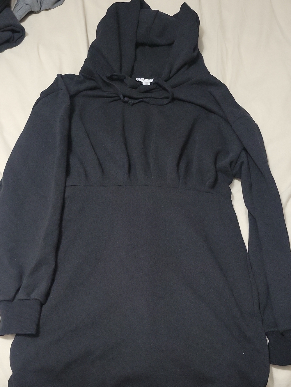Topshop Black Hooded Sweatshirt